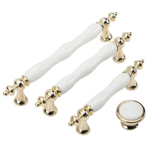 Elsafore furniture handle, simple hardware accessories,European white ceramics cabinet handle