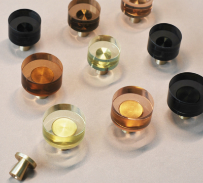 Elsafore furniture handles, modern transparent crystal handle