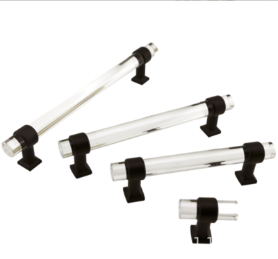 Elsafore furniture handle transparent acrylic plastic door handle, wine cabinet kitchen cabinet crys