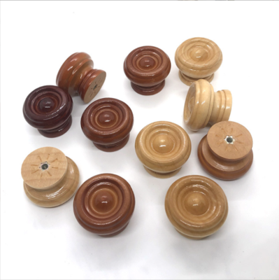 Elsafore furniture handle, simple furniture accessories, rubber wood round handle